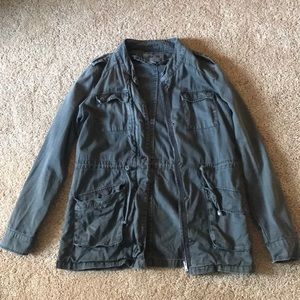 Gray cargo jacket